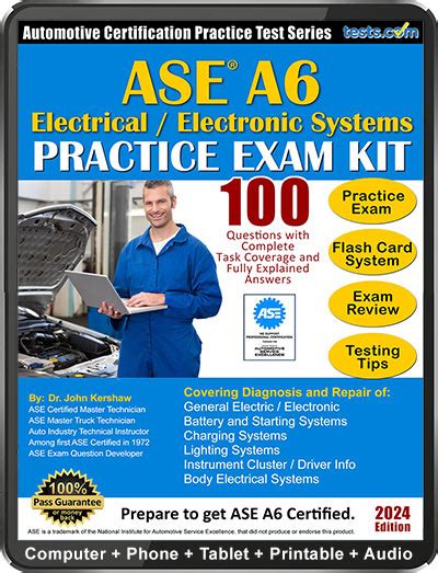 ase practice test a6|free ase practice test a6.